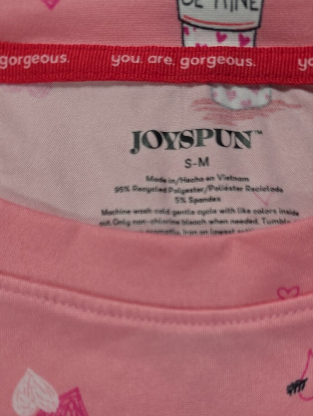 Joyspun Women's Dreamy Soft Collection Sleepshirt with Short Sleeves - Picture 3 of 3